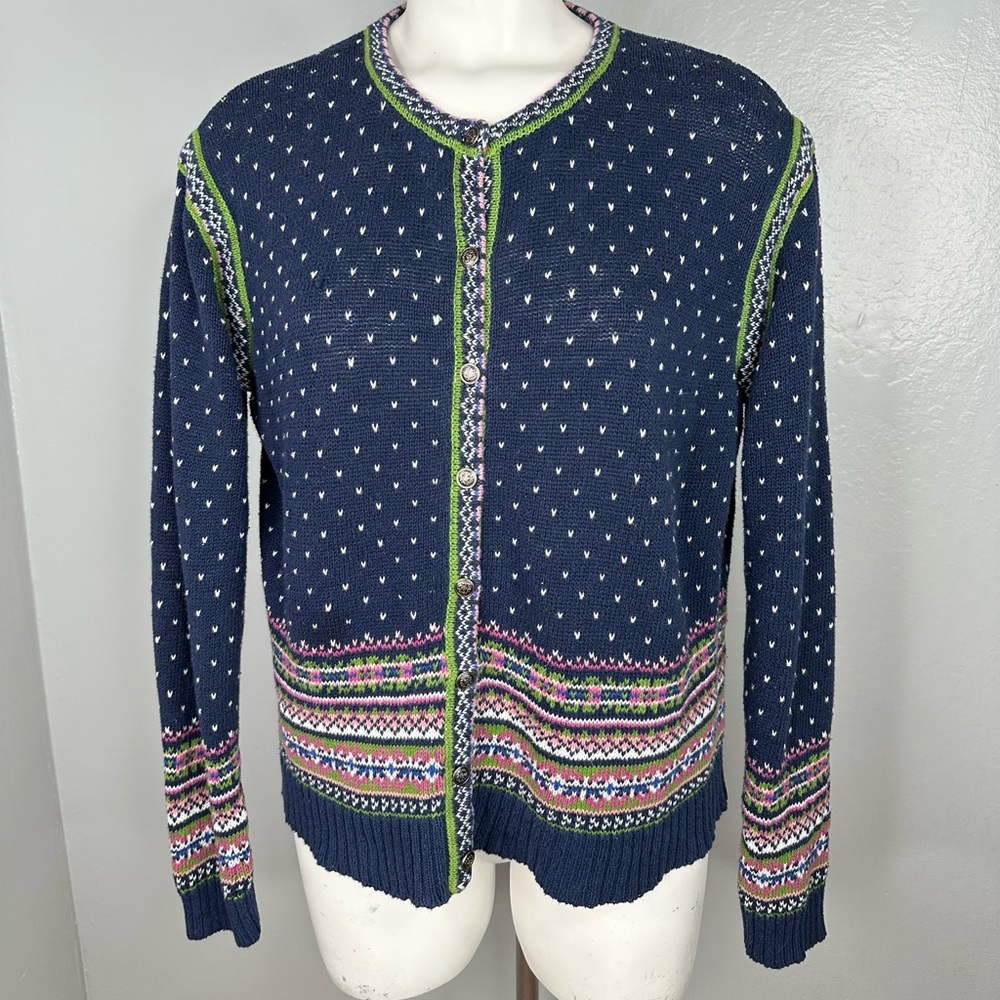 Vintage Shaver Lake Women's Winter Cardigan Grannycore Sweater Sz Lg
